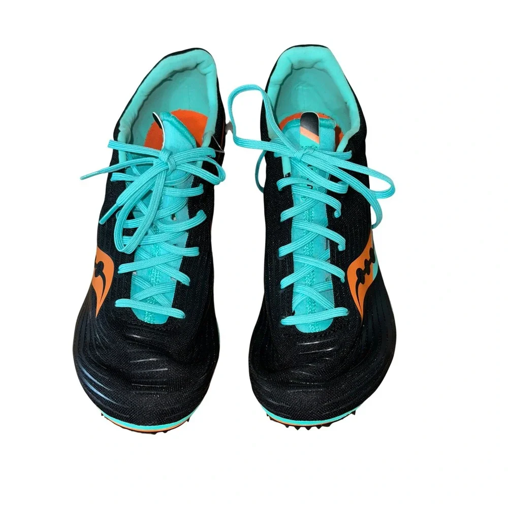 Saucony Ballista MD Mens Track Field Spikes Black Teal Orange S29071-26 Size 11